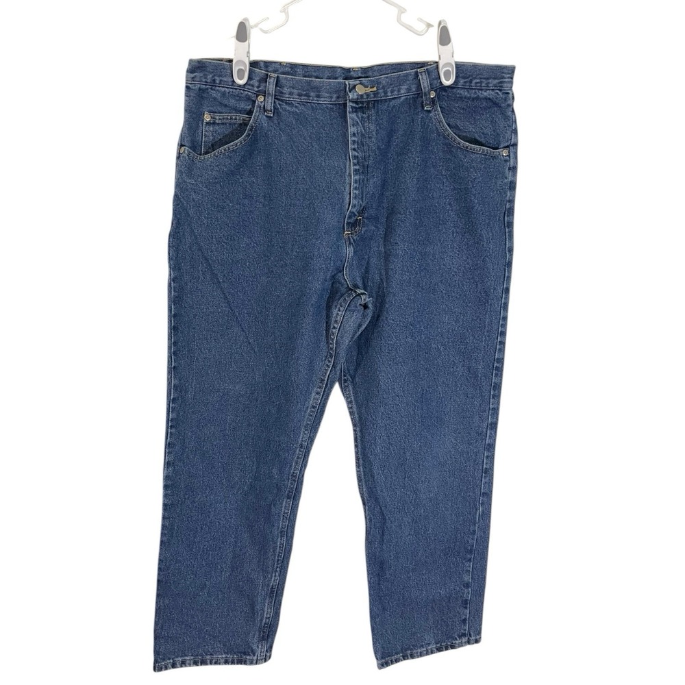 Wrangler 42x30 Blue Relaxed Fit Jeans Hero Authentic Denim Western Workwear
